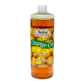 Medina Orange Oil 1 QT Cold Pressed Orange Peel Extract Natural Biodegradable