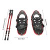 LyeXD 21/25 Inch Snow Shoes, Snowshoes & Trekking Poles Bundle