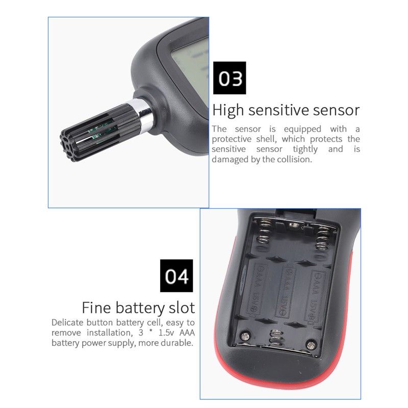 Temperature Humidity Meter Digital Bluetooth High Accuracy Indoor Hygrometer with