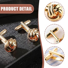 ZORVUJI Love Knot Stud Earrings for Women Girls 14 Carat Gold-Plated 925 Sterling Silver Posts (Gold)
