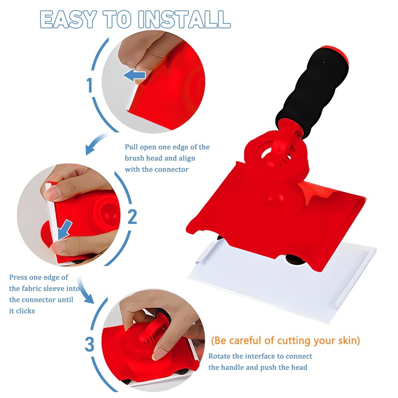 Paint Edge Trimmer,Corner Walls & Ceilings Pad Painter,Paint Pad Applicator,Edge