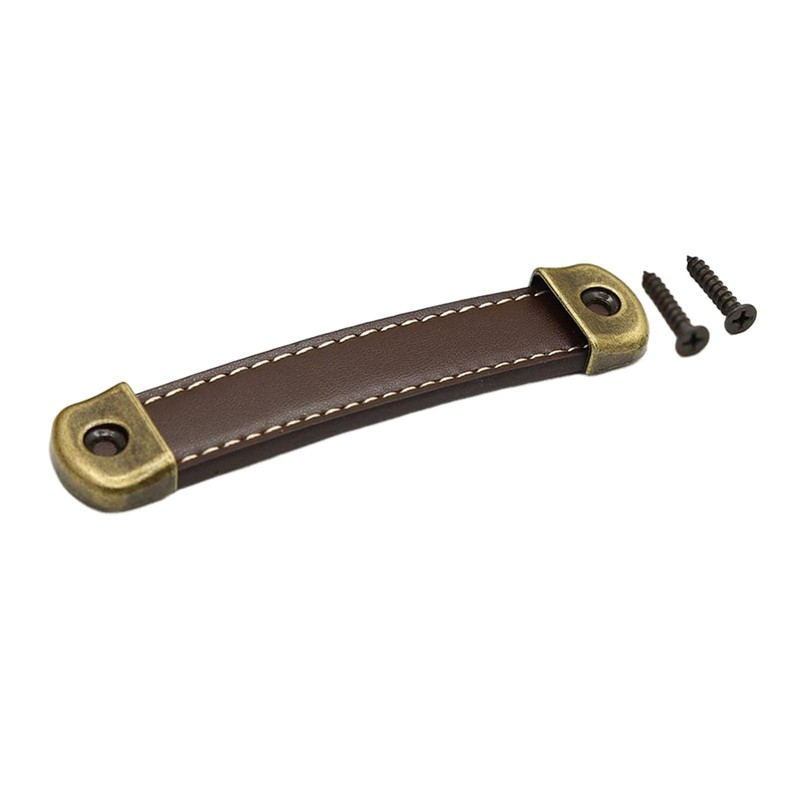 Dickly PU Leather Luggage Handle Handle Replace Cabinet Pulls, Brown