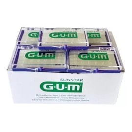 GUM Cera Para Brackets Ortodoncia Gum Menta Y Aloe 10pz
