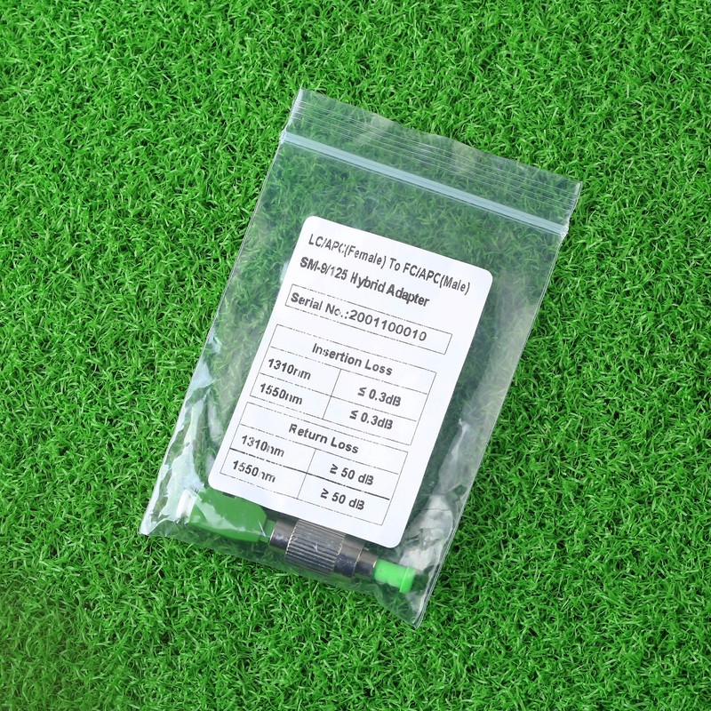 Single Mode 9/125um FC APC Male to LC APC Female