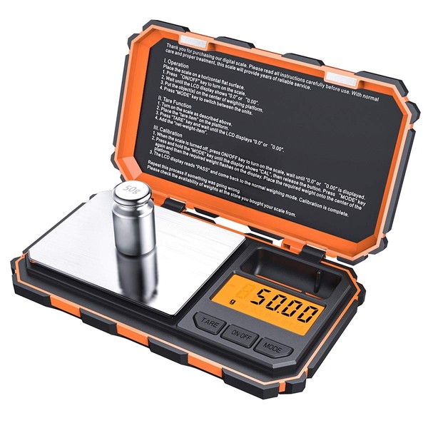 Criacr Digital Pocket Scale, 200g Mini Jewellery Scales with 50g