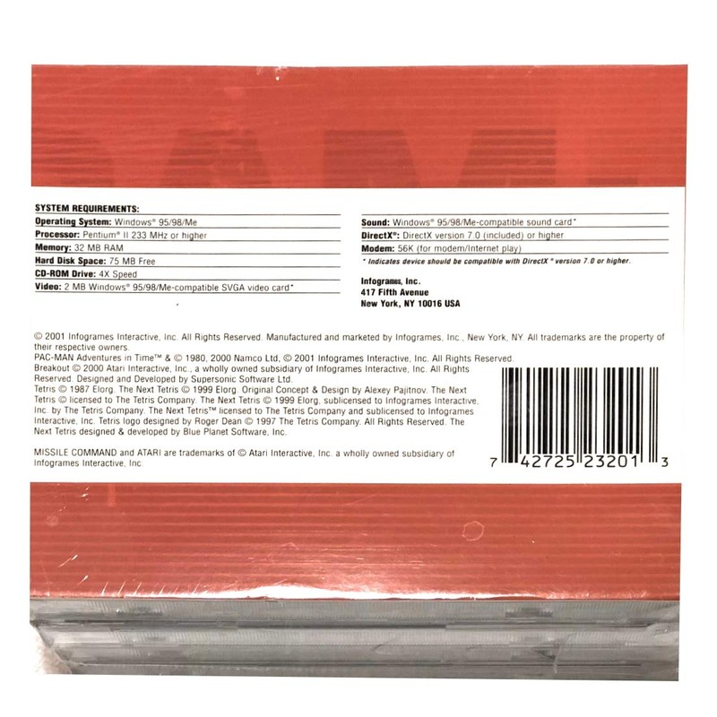 Action Pack: Missle Command/The Next Tetris/Break Out/Pac-man