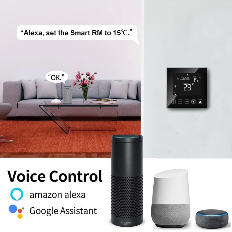 KETOTEK WiFi Thermostat for Electric Underfloor Heating 16A with Sensor