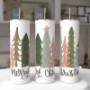 Handmade Merry Christmas Trees Tumbler