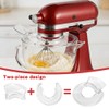 Pouring Shield for Kitchen-Aid 4.5-5 Quart Tilt-Head Stand Mixer, Removable