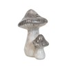 HEITMANN DECO - Ceramic Mushrooms, Grey, Approx. 16 cm