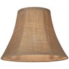 Natural Burlap Large Bell Lamp Shade 7" Top x 14"