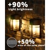 DOESLAG Solar Fence Lights, 12 Pack Waterproof Solar Lights Outdoor,
