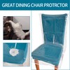 Drihara 2 Pack Plastic Dining Chair Covers (2)