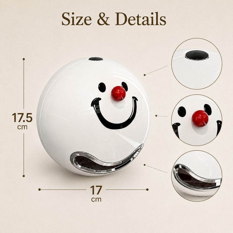 Smiley Face Tissue Box Holder for Home - Light Luxury