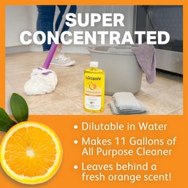 Citra Solv Concentrated Cleaner & Degreaser, Deodorizer, Paint & Adhesive Remover, for Home and Outdoor, Natural Orange Oil, Safe, Valencia Orange - 32 Fl Oz (2-Pack)