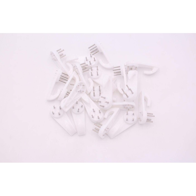 20PCS White Non-Trace Wall Picture Hook Concrete Hard Wall Drywall