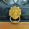 MOLIGOU Lion Head Door Knocker, 6 Inch Decorative Front Door