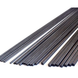 cncarbonfiber 8pcs 4.0mm Square Carbon Fiber Rods 4.0x4.0x420mm 1.42346mm Available