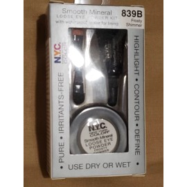 NYC N.Y.C. Smooth Mineral Loose Eye Powder Kit - 839B Frosty Shimmer  nib