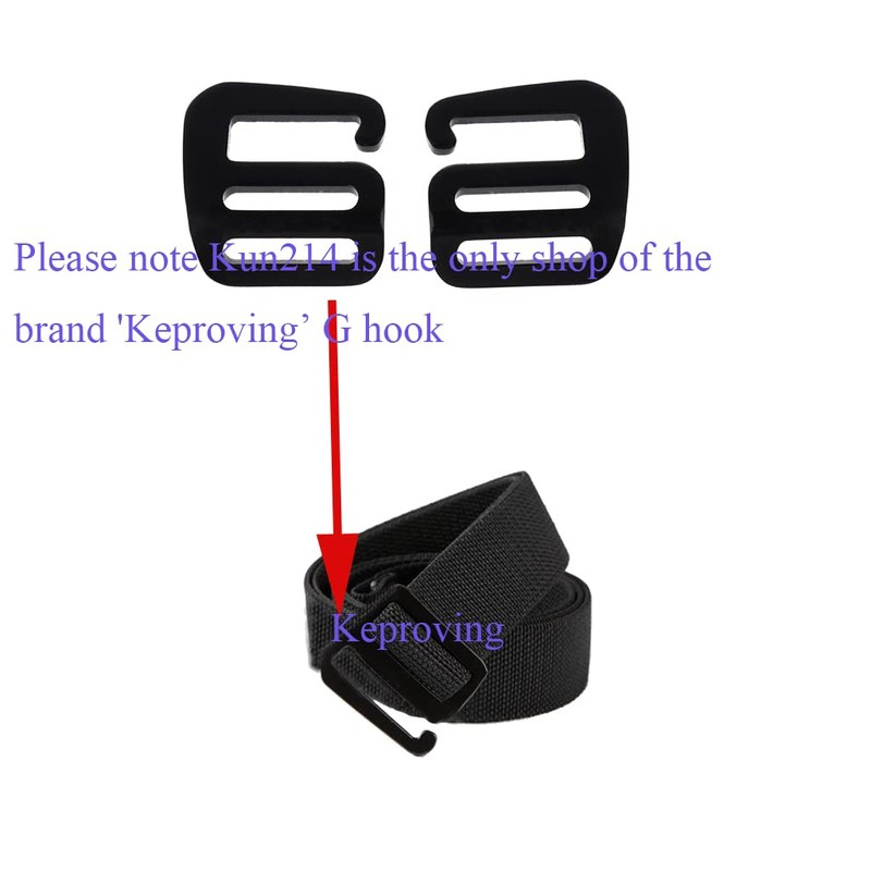 Adjustable 25mm Buckles for Webbing Slide Buckles Aluminium G Hook for Backpack Luggage Strap Webbing  (4 Pairs)