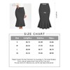 SLOWCOLIN Women's Pencil Skirt Stretchy High Waist Office Work Bodycon