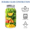 eleganttime 128 oz Mason Jars Extra Wide Mouth 2 Pack,