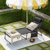Flamaker Foldable Chaise Lounge Chair 5-Position Adjustable, Tanning Chair with