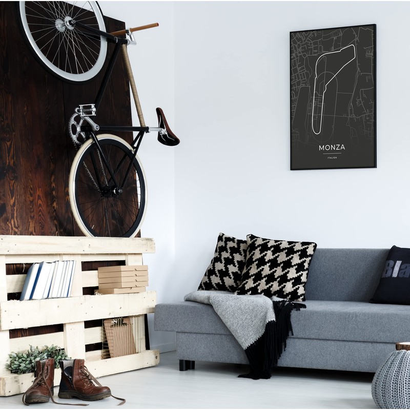 Vacentures Monza Racing Track Poster Gift for Motorsport Fans (21