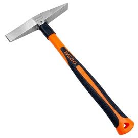 WEDO Welding Hammer Scaling Hammer with Fiberglass Handle,Chipping Hammer, Stainless, Corrosion Resistant, Rust Proof, Durable, Environmental friendly, Head 300g, Length 280mm(11")