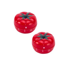 2 PCS Tomato Timer,Kitchen Timer, 60 Minute Countdown,Manually Adjustable Environmental Protection Visual Timer