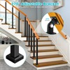 Zwinz Heavy Duty Steel Stair Baluster Posts 4 Pack, 270°