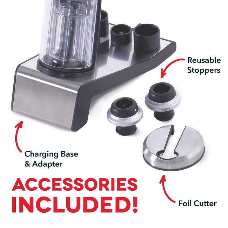 Dash Serve & Preserve Wine Set – Rechargeable Electric Wine