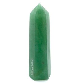 Green Aventurine, 3-4 Inch, 8 Faceted, Crystal Towers, Natural Healing, Obelisk, Reiki Healing, Single Point, Reiki Chakra, Meditation Therapy, Crystal Wands, Crystal Points, Karma's Gems