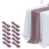 12 Pack 10Ft Cheesecloth Table Runner 35x120 Inch Boho Gauze