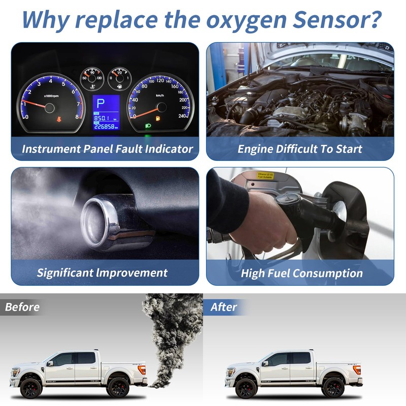 4PCS Oxygen O2 Sensor 4PCS Fit for Ford 2011 2012