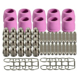 SUSEMSE 60 Pieces AG-60 SG-55 WSD-60P Plasma Cutter Accessories, Plasma Cutter Cutting Torch Tip Nozzles Consumables Accessories Suitable for CUT-60 CUT50P CUT50