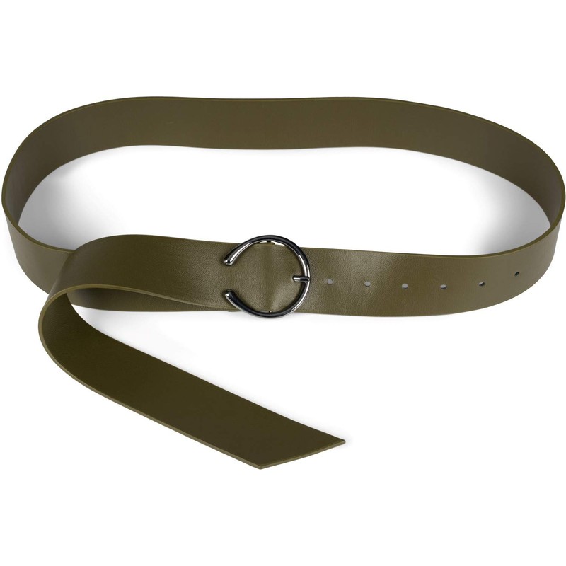 styleBREAKER Women's Plain Waist Belt with Clasp in Horseshoe Shape,