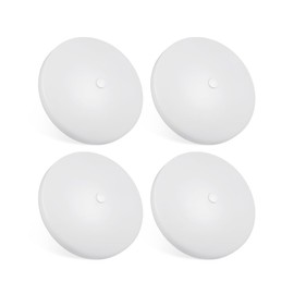 Obeaming 4 Pack RV Interior Ceiling Dome Light 4.5 Inch, Press Dimmer Switch & Blue Nightlight,12V Dimmable Puck Light for Motorhome Trailer Fifth Wheel Truck Coach Enclosed Trailer(4000K)