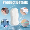 4Pcs Exfoliating Bath Sponge, Reusable Body Scrubber for Dead Skin,