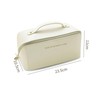 Travel Makeup Bag Large Capacity Cosmetic Bag PU Leather Toiletry