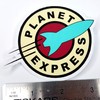 Planet Express Logo and Ship 2 Sticker Set