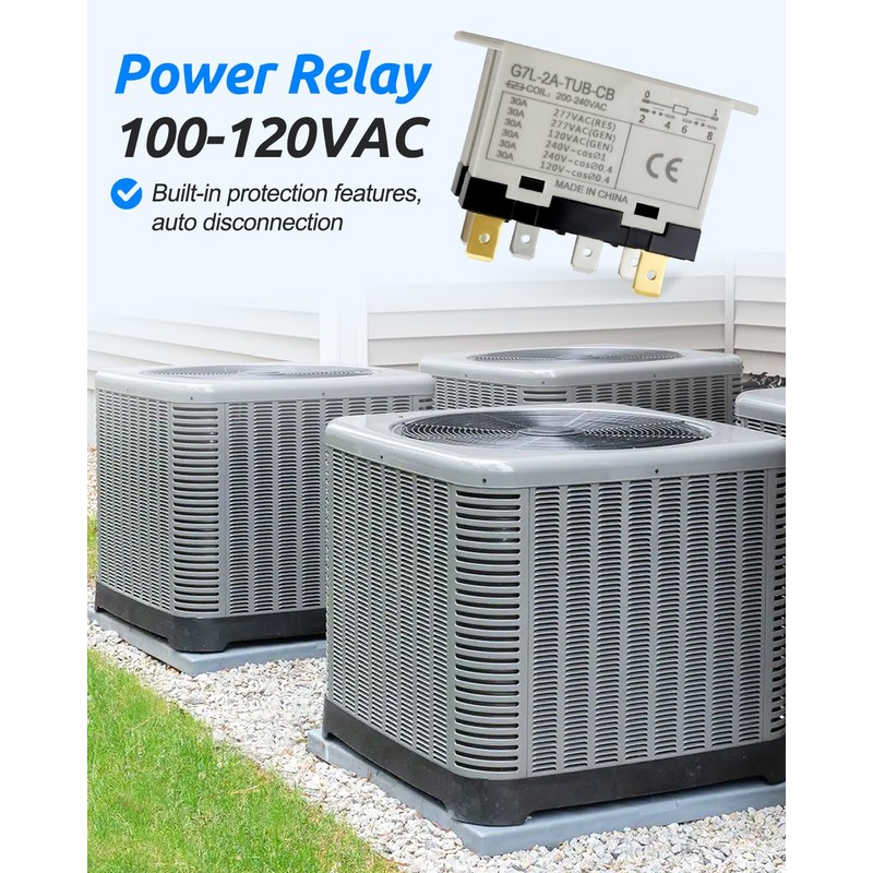 G7L-2A-TUB-CB Power Relay 6 Pins 30A DPST Normally Open Contacts