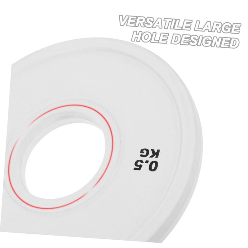 WOONEKY Weight Plates Rubber Barbell Plates for Home Gym Durable