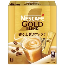 Nescafe Gold Blend Stick Coffee, 18 P., Box, Latte, Individual Packaging
