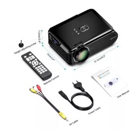 Excelvan BL-90 1000 Lumens 130 Inch Multimedia Portable LCD Projector