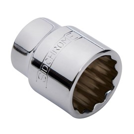Sidchrome SCMT13422 12 Point AF Socket, 11/16 Inch Size x 3/8 Inch Drive