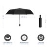C&H&J COMPANY Strongest Windproof Travel Umbrella (Compact, UV protection &