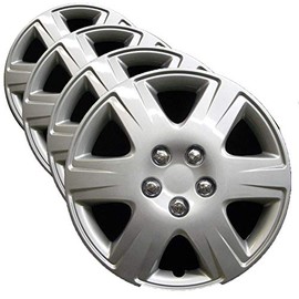 Premium Replica Hubcap Set, Replacement for Toyota Corolla 2005-2008, 15-inch Wheel Cover (4 Pieces)