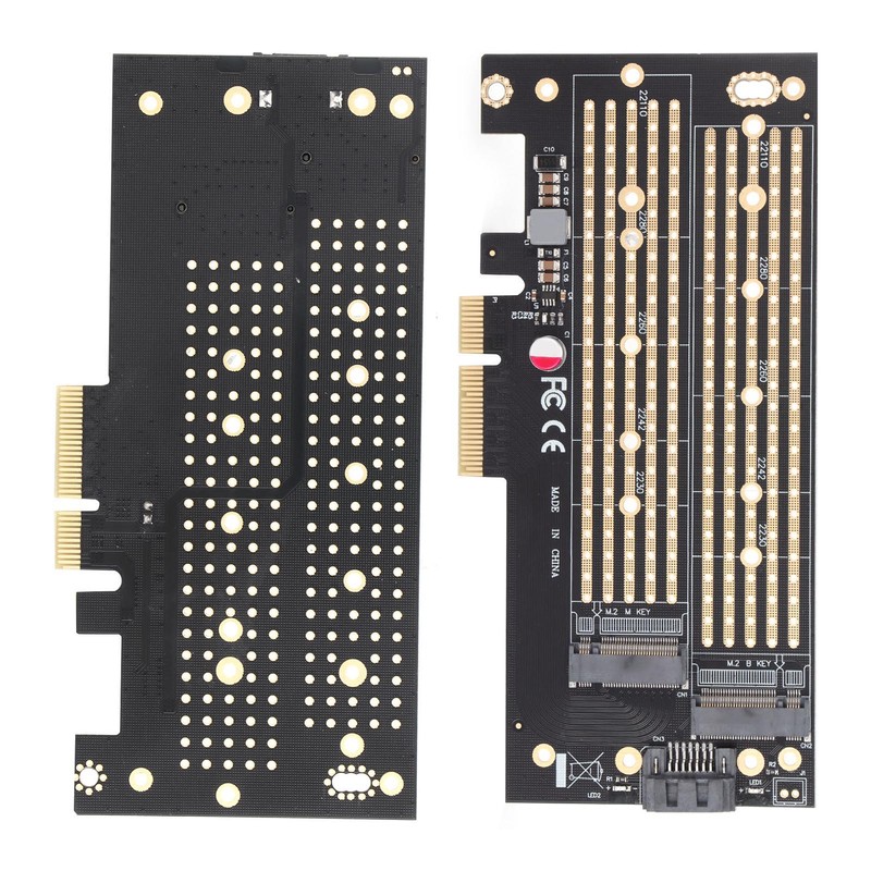 Pcie M.2 Adapter B&amp;M Key NVMe SSD Expansion Card for