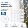 MERRYXMAS 20 x suction cups for fairy lights, suction hooks,